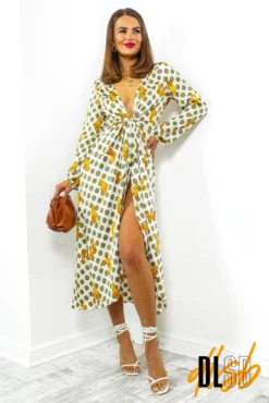 Lets Talk Tiger - White Animal Print Wrap Dress -Glamoros Clothing Shop LetsTalkTiger WhiteAnimalPrintWrapDress 7