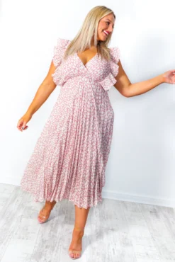 Mamma Mia - Blush Print Maxi Dress