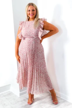 Mamma Mia - Blush Print Maxi Dress -Glamoros Clothing Shop MammaMia BlushPrintMaxiDress 5