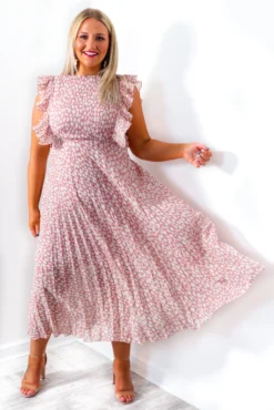 Mamma Mia - Blush Print Maxi Dress -Glamoros Clothing Shop MammaMia BlushPrintMaxiDress 6