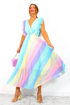 Mamma Mia - Pastel Stripe Maxi Dress 16 Mamma Mia - Pastel Stripe Maxi Dress -Glamoros Clothing Shop MammaMia PastelStripeMaxiDress 2