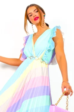 Mamma Mia - Pastel Stripe Maxi Dress 14 Mamma Mia - Pastel Stripe Maxi Dress -Glamoros Clothing Shop MammaMia PastelStripeMaxiDress 4