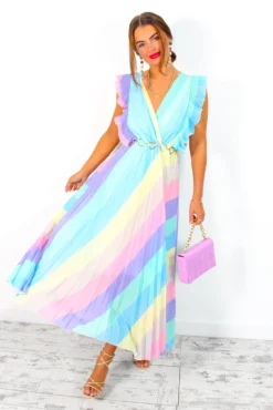 Mamma Mia - Pastel Stripe Maxi Dress 20 Mamma Mia - Pastel Stripe Maxi Dress -Glamoros Clothing Shop MammaMia PastelStripeMaxiDress 6
