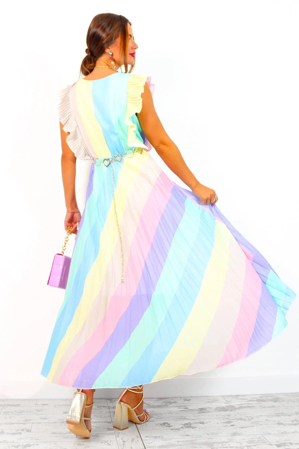 Mamma Mia - Pastel Stripe Maxi Dress 11 Mamma Mia - Pastel Stripe Maxi Dress - Image 11