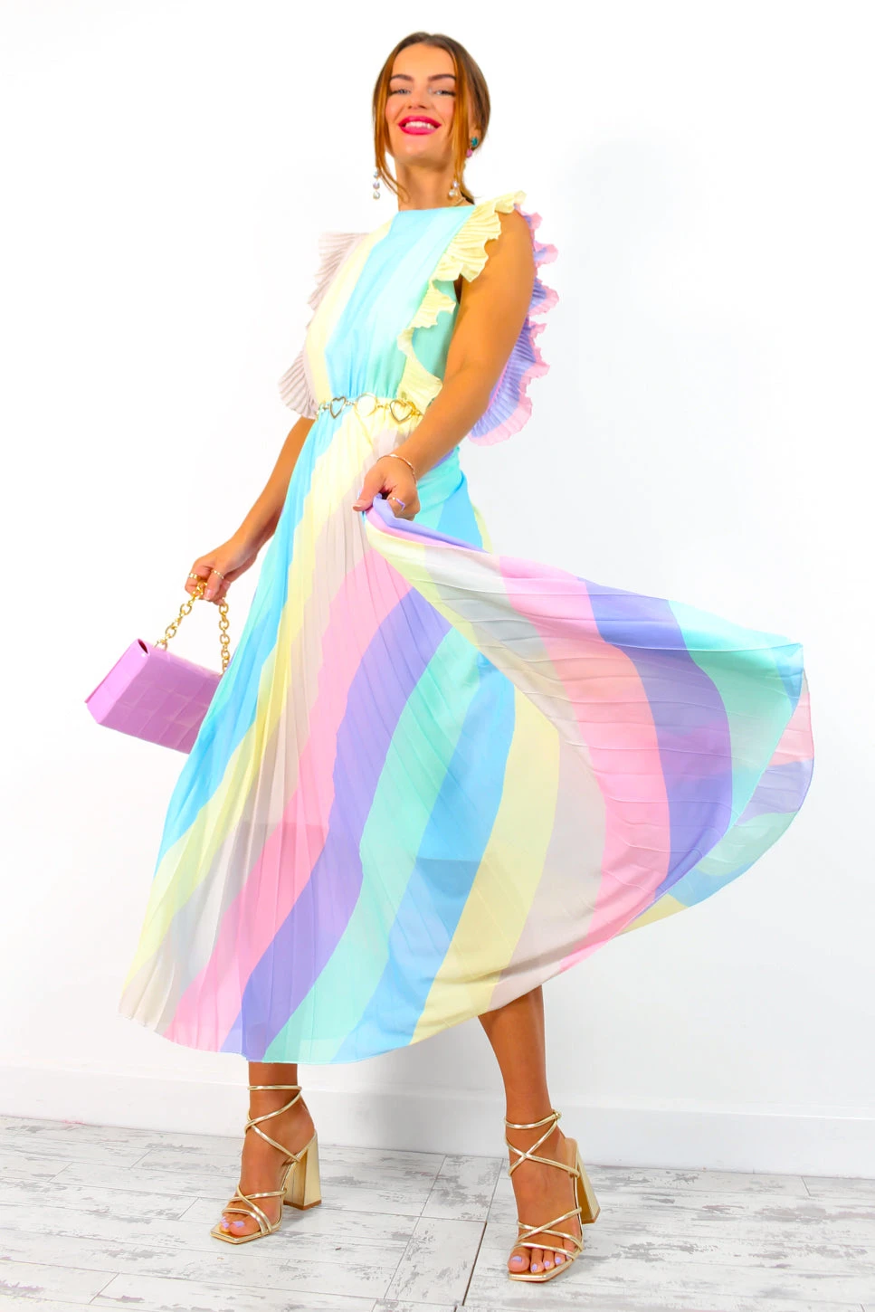 Mamma Mia - Pastel Stripe Maxi Dress 9 Mamma Mia - Pastel Stripe Maxi Dress - Image 9