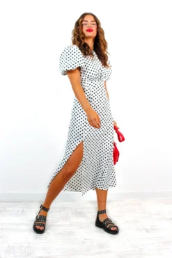 Meet Me Outside - White Polka Dot Midi Dress 13 Meet Me Outside - White Polka Dot Midi Dress -Glamoros Clothing Shop MeetMeOutside WhitePolkaDotMidiDress scaled