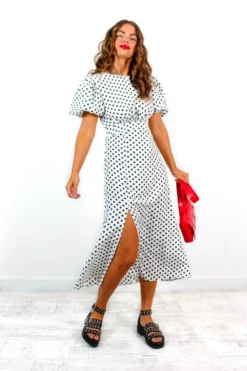 Meet Me Outside - White Polka Dot Midi Dress 10 Meet Me Outside - White Polka Dot Midi Dress -Glamoros Clothing Shop MeetMeOutside WhitePolkaDotMidiDress 2 scaled