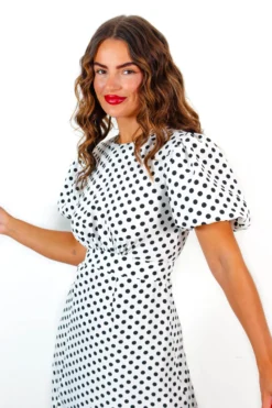 Meet Me Outside - White Polka Dot Midi Dress 9 Meet Me Outside - White Polka Dot Midi Dress -Glamoros Clothing Shop MeetMeOutside WhitePolkaDotMidiDress 5 scaled