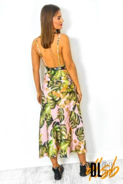 Miami - Blush Tropical Slip Dress -Glamoros Clothing Shop Miami BlushTropicalSlipDress 6