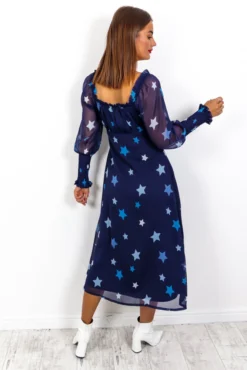 Midnight Star - Navy Star Midi Dress -Glamoros Clothing Shop MidnightStar NavyStarMidiDress 2