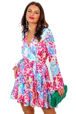 Never Second Best - Pink Multi Floral Mini Dress -Glamoros Clothing Shop NeverSecondBest PinkMultiFloralMiniDress 5