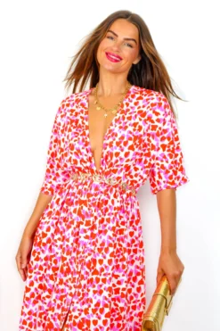 Nothing Bud Love - Red Pink Abstract Leopard Print Midi Dress -Glamoros Clothing Shop NothingBudLove RedPinkAbstractLeopardPrintMidiDress 4 23101bf9 9199 4b4c 9b52 fa8fbd066a4c scaled