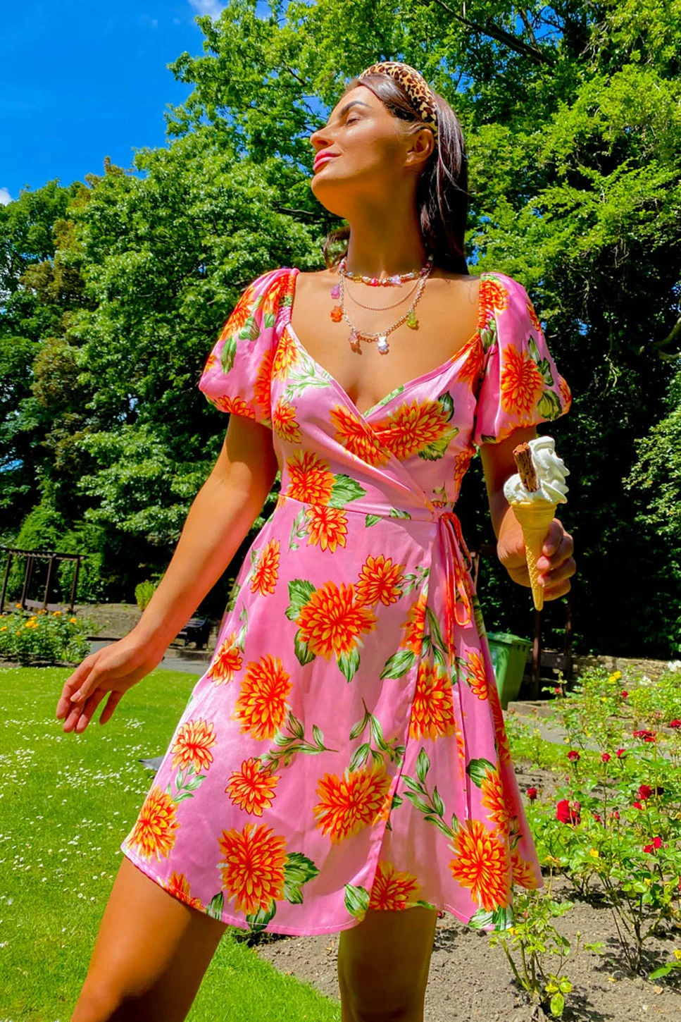 Pretty In Petals - Pink Multi Floral Mini Dress 1 Pretty In Petals - Pink Multi Floral Mini Dress