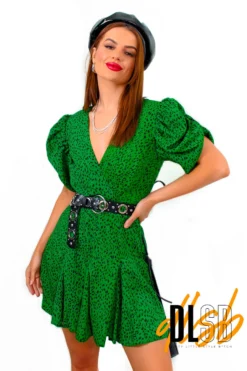 AX Paris Pretty But Fierce - Green Animal Print Mini Dress 9 AX Paris Pretty But Fierce - Green Animal Print Mini Dress -Glamoros Clothing Shop PrettyButFierce ForestBlackAnimalPrintMiniDress5