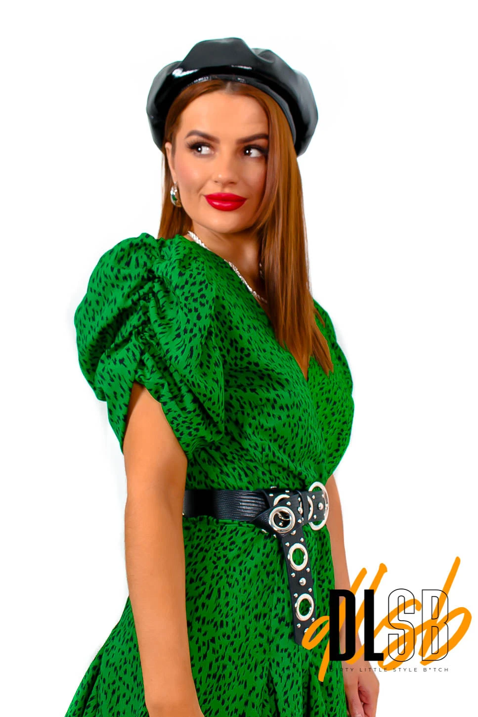 AX Paris Pretty But Fierce - Green Animal Print Mini Dress 2 AX Paris Pretty But Fierce - Green Animal Print Mini Dress - Image 2