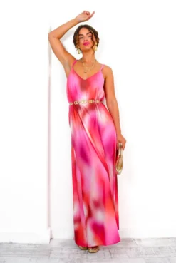 Shes A Beauty - Red Tie Dye Maxi Dress 8 Shes A Beauty - Red Tie Dye Maxi Dress -Glamoros Clothing Shop She sABeauty RedTieDyeMaxiDress 6