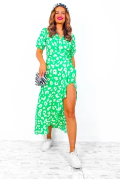 Shes Cute - Green Leopard Print Midi Dress 17 Shes Cute - Green Leopard Print Midi Dress -Glamoros Clothing Shop ShesCute GreenLeopardPrintMidiDress 3