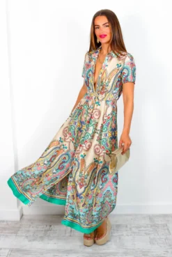 Shirty, Flirty, And Thriving - Multi Printed Maxi Shirt Dress -Glamoros Clothing Shop Shirty Flirty andThriving MultiPrintedMaxiShirtDress 5