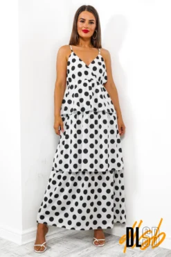 Spots Your Problem? - White Polka Dot Maxi Dress