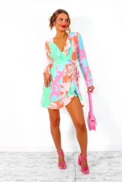Sweetie - Pastel Multi Mini Dress