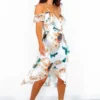 The Hot List - White Floral Wrap Dress