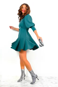 AX Paris Too Cute For You - Forest Mini Skater Dress