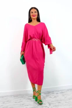 V My Baby - Fuchsia Maxi Dress 9 V My Baby - Fuchsia Maxi Dress -Glamoros Clothing Shop VMyBaby FuchsiaMaxiDress3