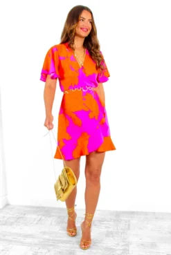 AX Paris Waiting For You - Pink Orange Floral Mini Wrap Dress 10 AX Paris Waiting For You - Pink Orange Floral Mini Wrap Dress -Glamoros Clothing Shop WaitingForYou PinkOrangeFloralMiniWrapDress 4 947487d3 c890 4863 8fae 815f2bb132a6