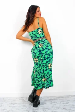 Wild About You - Green Multi Floral Midi Dress -Glamoros Clothing Shop WildAboutYou GreenMultiFloralMidiDress6